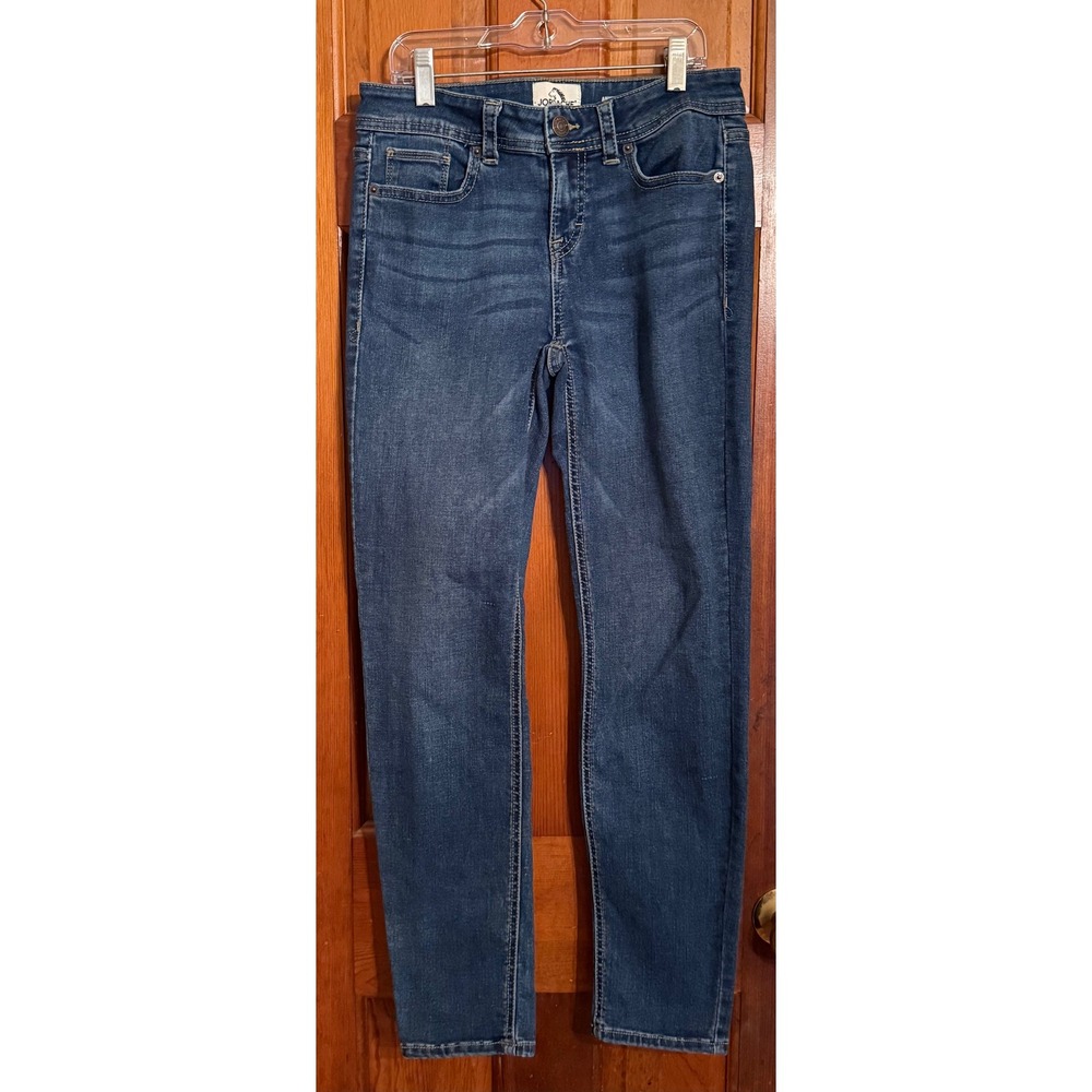 Jordache Womens Ankle Skinny Mid Rise Jeans Medium Wash Blue Size 4